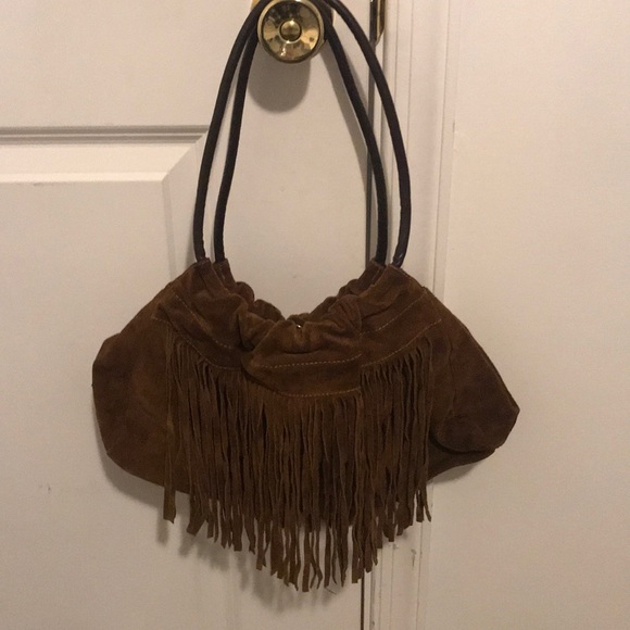 Beautiful brown suede bag - Picture 3 of 4